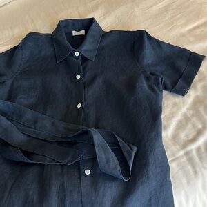 Aritzia Linen Button down Linen dress